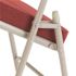 National Public Seating Burgundy Fabric Padded Seat Folding Chair (Set of 2)