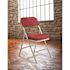 National Public Seating Burgundy Fabric Padded Seat Folding Chair (Set of 2)