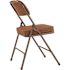 National Public Seating Brown Fabric Padded Folding Chair (Set of 2)