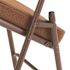 National Public Seating Brown Fabric Padded Folding Chair (Set of 2)
