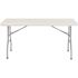 National Public Seating 60 in. Grey Plastic Folding Banquet Table