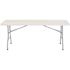 National Public Seating 72 in. Grey Plastic Folding Banquet Table
