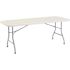 National Public Seating 72 in. Grey Plastic Folding Banquet Table