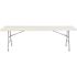 National Public Seating 96 in. Grey Plastic Folding Banquet Table