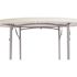 National Public Seating 48 in. Grey Plastic Round Folding Banquet Table