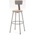 NATIONAL PUBLIC SEATING STOOL W/HDBRD ST&BKRST 30