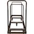 National Public Seating 1375 lbs. Weight Capacity Folding Chair Dolly for Vertical Storage and Transport - 50 Chair Capacity