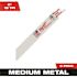 Milwaukee 6 in. 18 TPI Medium Metal Cutting SAWZALL Reciprocating Saw Blades (5-Pack)