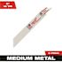 Milwaukee 6 in. 14 TPI Medium Metal Cutting SAWZALL Reciprocating Saw Blades (5-Pack)