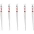 Milwaukee 9 in. 6 TPI Clean Wood Cutting SAWZALL Reciprocating Saw Blades (5-Pack)