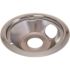 8 in. Electric Range Drip Pan Fits GE and Hotpoint Ranges in Chrome (6-Pack)
