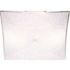 Royal Cove 11-3/4"W x 1-3/8"H Ceiling Flushmount Square Replacement Glass, White, 4 Per Box