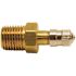 MEC Standard Pressure Test Tap Valve with Brass Cap and Everseal, 1/4 in. MNPT