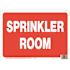 HY-KO 10 in. x 14 in. Polystyrene Sprinkler Room Sign