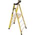 WERNER 4 ft. Fiberglass Podium Ladder with 6 ft. Reach and 375 lbs. Load Capacity Type IAA Duty Rating