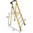 WERNER 4 ft. Fiberglass Podium Ladder with 6 ft. Reach and 375 lbs. Load Capacity Type IAA Duty Rating