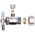 BrassCraft 1/2 in. Nominal Compression Inlet x 1/4 in. O.D. Compression Outlet Multi-Turn Brass Angle stop