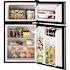 GE 3.1 cu. ft. Double-Door Mini Fridge in Clean Steel