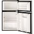 GE 3.1 cu. ft. Double-Door Mini Fridge in Clean Steel