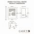 Cadet 240/208/120-volt 1,600/1,500/1,000-watt Energy Plus In-wall Fan-forced Electric Heater in White with Digital Thermostat