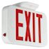 Hubbell Lighting Compass CE Series 1.8-Watt White and Red Integrated LED Exit Sign with NiCad Battery