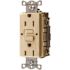 HUBBELL WIRING 15 Amp 125-Volt NEMA 5-15R Hubbell Autoguard Commercial Standard GFCI Receptacle, Ivory