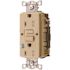 HUBBELL WIRING 15 Amp 125-Volt NEMA 5-15R Hubbell Autoguard Tamper-Resistant and Weather Resistant GFCI Receptacle, Ivory