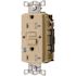 HUBBELL WIRING 20-Amp 125-Volt Tamper-Resistant and Weather Resistant GFCI Duplex Outlet NEMA 5-20R AUTOGUARD, Ivory