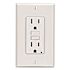 Leviton 15 Amp Self-Test SmartlockPro Slim Duplex GFCI Outlet, Light Almond GFNT1-T