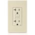 Leviton 20 Amp 125-Volt NEMA 5-20R SmartlockPro 2-Pole Duplex GFCI Outlet with LED, Light Almond GFNT2-T