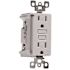 Leviton 15 Amp 125-Volt NEMA 5-15R SmartlockPro 2-Pole Tamper-Resistant Duplex GFCI Receptacle with LED, White