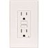 Leviton 15 Amp 125-Volt NEMA 5-15R SmartlockPro 2-Pole Tamper-Resistant Duplex GFCI Receptacle with LED, Ivory