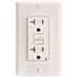 Leviton 20 Amp 125-Volt NEMA 5-20R SmartlockPro 2-Pole Tamper-Resistant Duplex GFCI Receptacle with LED, White