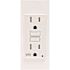 Leviton 15 Amp 125-Volt NEMA 5-15R SmartlockPro Weather and Tamper-Resistant Duplex GFCI Receptacle with LED, White