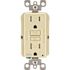 Leviton 15 Amp 125 V  Tamper Resistant Duplex Outlet/Receptacle Ivory (1-Pack) GFWT1-I
