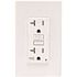 Leviton 20 Amp 125-Volt NEMA 5-20R SmartlockPro Weather and Tamper-Resistant Duplex GFCI Outlet with LED, White GFWT2-W