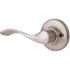 Kwikset Balboa Satin Nickel Left-Handed Dummy Door Lever with Microban Antimicrobial Technology