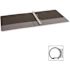 Business Source 11 in. x 8-1/2 in. Round Ring Binder 1 in. Capacity, Black