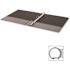 Business Source 11 in. x 8-1/2 in. Round Ring Binder 1 in. Capacity, Black