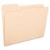 Business Source 11 ft. File Folders 1/3 in. Cut, Manila (100-Box)