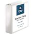 Business Source 3 in. Capacity D-Ring Binder with Pockets White