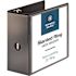 Business Source 11 in. x 8-1/2 in. D-Ring View Binder 5 in. Capacity Black