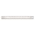 Business Source 12 in. Beveled Edges Plastic Ruler, White