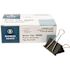 Business Source 2 in. Steel, 1 in. Binder Clip, Large, Capacity, Black (1-Dozen)