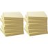 Business Source 3 in. x 3 in., Adhesive Note Pads, Recycled, Yellow (12 per Pack)