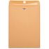 Business Source 28 lbs. 9 in. x 12 in. Clasp Envelopes Brown Kraft (100 per Box)