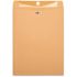 Business Source 28 lbs. 10 in. x 13 in. Clasp Envelopes Brown Kraft (100 per Box)