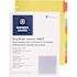 Business Source 11 in. x 8-1/2 in. Index, Ring Binder, 8 Tabs, Multicolor