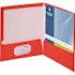 Business Source 2-Pocket Report Covers with Bus Card Holder