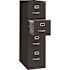 Lorell 15 in. x 25 in. x 52 in. Black 4-Drawer Vertical File with Lock